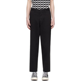 Fred Perry Black Straight Leg Trousers 241719M191004