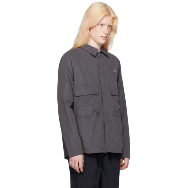  Fred Perry Gray Utility Jacket 241719M192000
