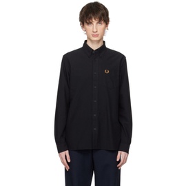 Fred Perry Black Embroidered Shirt 241719M192002