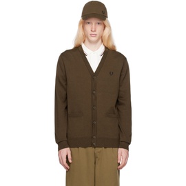 Fred Perry Brown Classic Cardigan 241719M200001