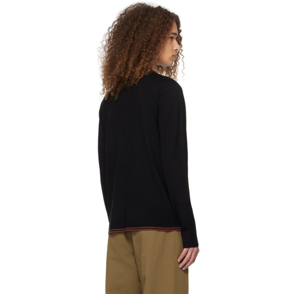  Fred Perry Black Embroidered Sweater 241719M201002