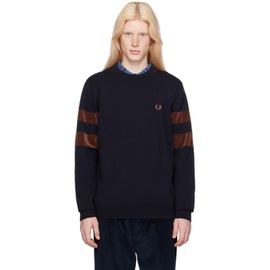 Fred Perry Navy Tipping Sweater 241719M201005