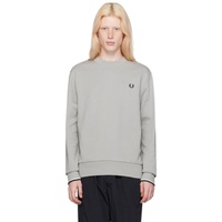 Fred Perry Gray Embroidered Sweatshirt 241719M204000
