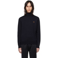 Fred Perry Navy Roll Neck Turtleneck 241719M205001