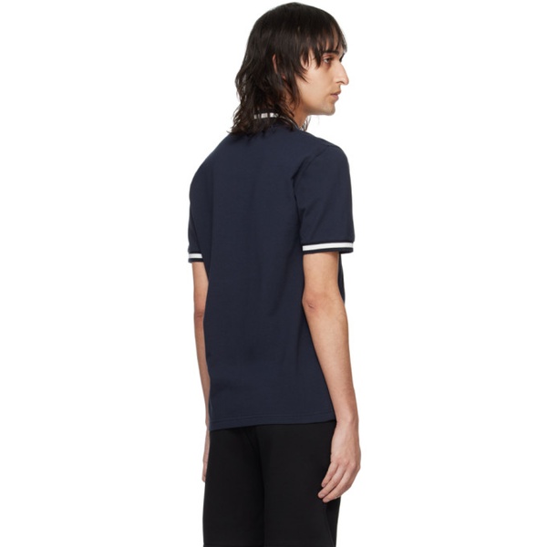  Fred Perry Navy Embroidered Polo 241719M212001