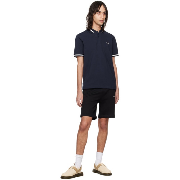  Fred Perry Navy Embroidered Polo 241719M212001