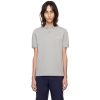 Fred Perry Gray Embroidered Polo 241719M212005