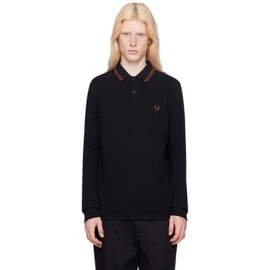 Black The Fred Perry Long Sleeve Polo 241719M212007