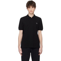 Fred Perry Black Embroidered Polo 241719M212016