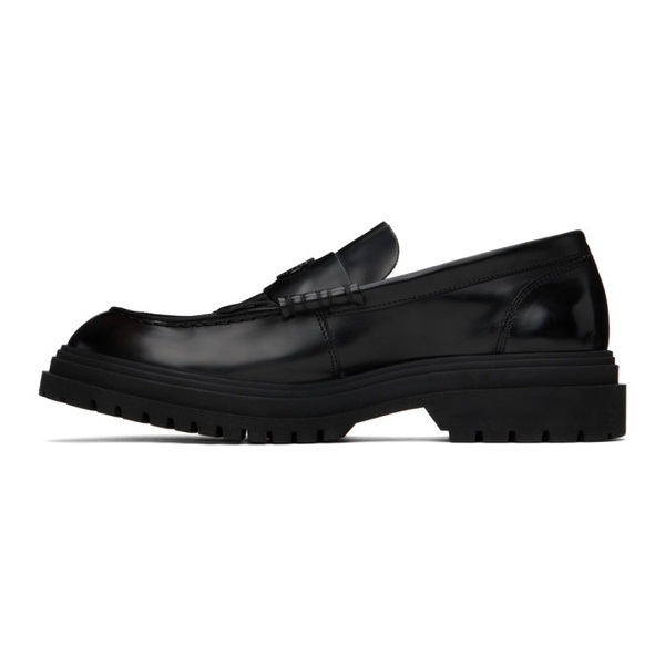  Fred Perry Black Fringed Loafers 241719M231002