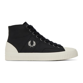 Fred Perry Black Mid Hughes Sneakers 241719M236001