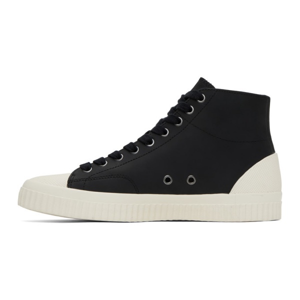  Fred Perry Black Mid Hughes Sneakers 241719M236001