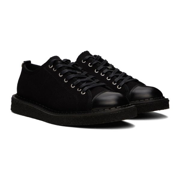  Fred Perry Black George Cox 에디트 Edition Canvas Monkey Sneakers 241719M237000