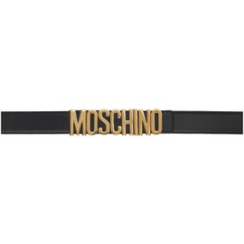 모스키노 Moschino Black Logo Belt 241720F001000
