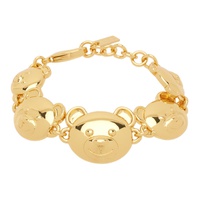 모스키노 Moschino Gold Teddy Bear Bracelet 241720F020001