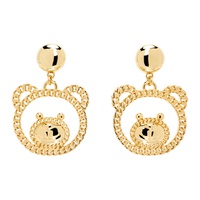 모스키노 Moschino Gold Teddy Family Earrings 241720F022003