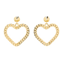모스키노 Moschino Gold Love & Peace Earrings 241720F022004