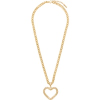 모스키노 Moschino Gold Love & Peace Necklace 241720F023003