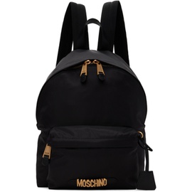 모스키노 Moschino Black Logo Backpack 241720F042000