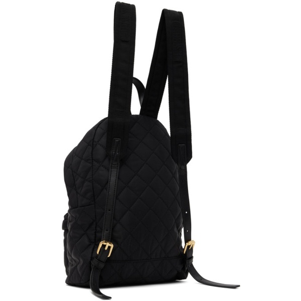  모스키노 Moschino Black Quilted Backpack 241720F042002