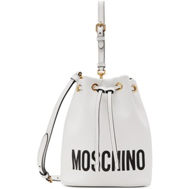 모스키노 Moschino White Logo Bag 241720F045005