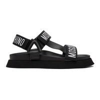 모스키노 Moschino Black Logo Sandals 241720F124004
