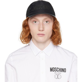 모스키노 Moschino Black Logo Cap 241720M139004