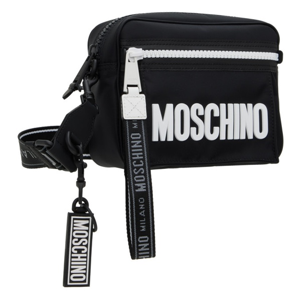  모스키노 Moschino Black Logo Bag 241720M170006