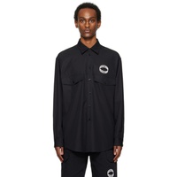 모스키노 Moschino Black Loop Shirt 241720M192001