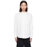 모스키노 Moschino White Embroidered Shirt 241720M192021