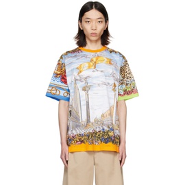 모스키노 Moschino Multicolor Printed T-Shirt 241720M213039