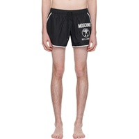 모스키노 Moschino Black Three-Pocket Swim Shorts 241720M216001