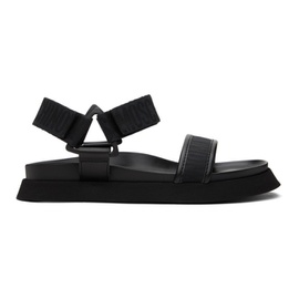 모스키노 Moschino Black Logo Sandals 241720M234023