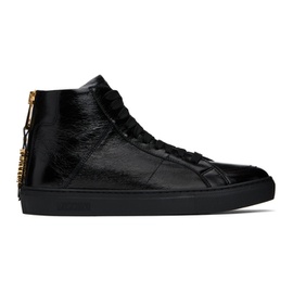 모스키노 Moschino Black High-Top Sneakers 241720M236014