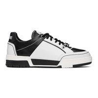 모스키노 Moschino Black & White Streetball Sneakers 241720M237006
