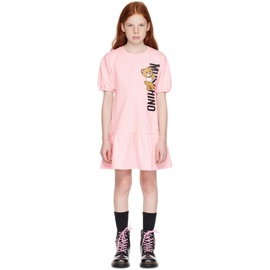 모스키노 Moschino Kids Pink Teddy Dress 241720M702001