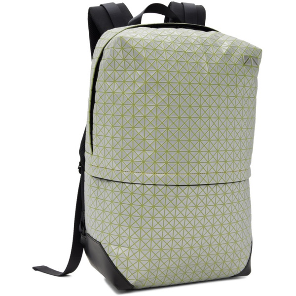  바오바오 이세이 미야케 Green & Gray Liner Reflector Backpack 241730M166002