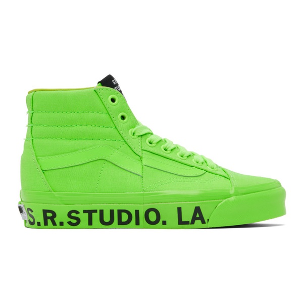 반스 반스 Vans Green S.R. STUDIO. LA. CA. 에디트 Edition Sk8-Hi Sneakers 241739F128049