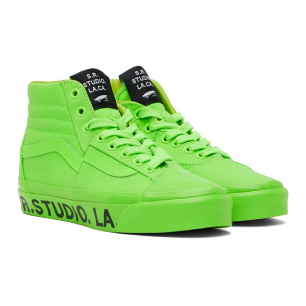 반스 반스 Vans Green S.R. STUDIO. LA. CA. 에디트 Edition Sk8-Hi Sneakers 241739M236008