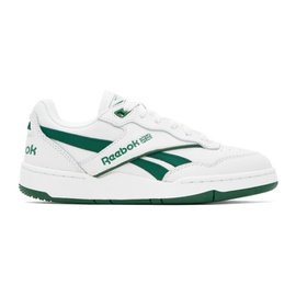 리복 클래식 Reebok Classics White & Green BB 4000 II Sneakers 241749F128051