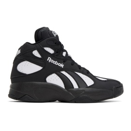 리복 클래식 Reebok Classics Black & White Above The Rim Pump Vertical Sneakers 241749M236000