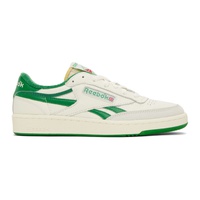 리복 클래식 Reebok Classics 오프화이트 Off-White & Green Club C Revenge Sneakers 241749M237019