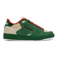 리복 클래식 Reebok Classics Green & Beige Club C Bulc Sneakers 241749M237028