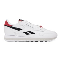 리복 클래식 Reebok Classics White & Black Classic Leather Sneakers 241749M237053