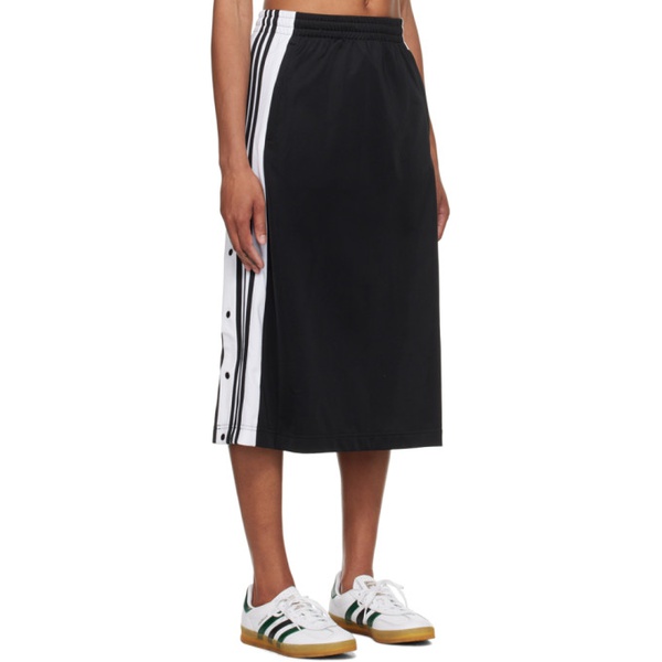 아디다스 아디다스 오리지널 Adidas Originals Black Adibreak Midi Skirt 241751F093000