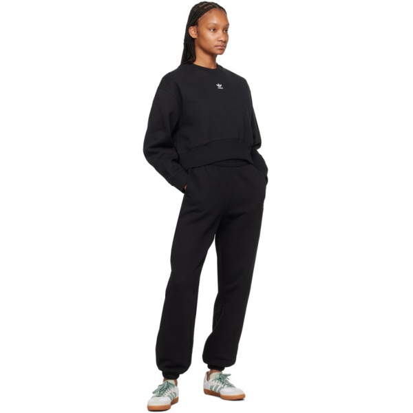 아디다스 아디다스 오리지널 Adidas Originals Black Adicolor 에센셜 Essentials Sweatshirt 241751F098003