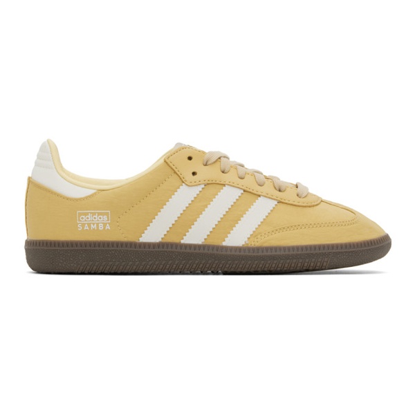 아디다스 아디다스 오리지널 Adidas Originals Yellow Samba OG Sneakers 241751F128036