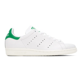 아디다스 오리지널 Adidas Originals White & Green Stan Smith 80s Sneakers 241751F128039