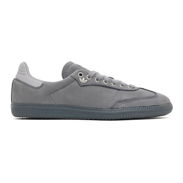 아디다스 아디다스 오리지널 Adidas Originals Gray Samba Lux Sneakers 241751F128042
