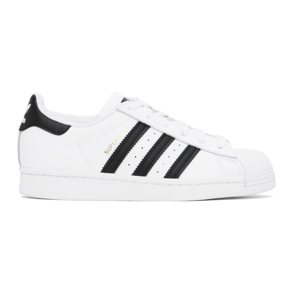 아디다스 아디다스 오리지널 Adidas Originals White Superstar Sneakers 241751F128047